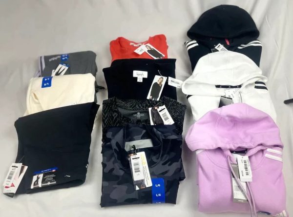 Women's Mixed Clothing Bundle, Athletic Wear, Large - Box #T430221